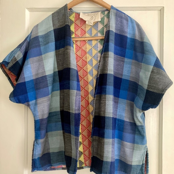 Ace & Jig Genevieve Cardigan Hope/Marine Check - Picture 3 of 7